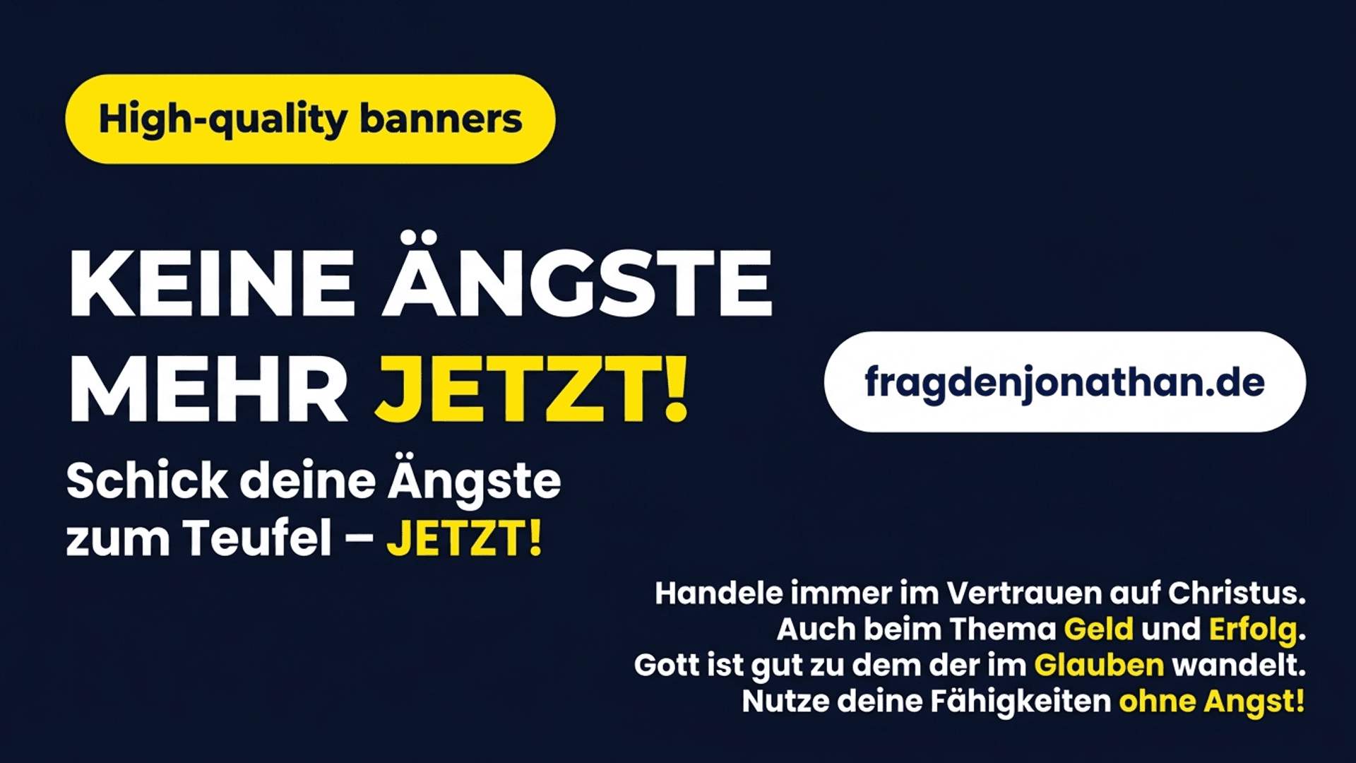Keine-Ängste-Banner